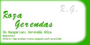 roza gerendas business card