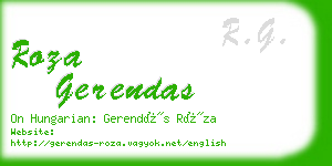 roza gerendas business card